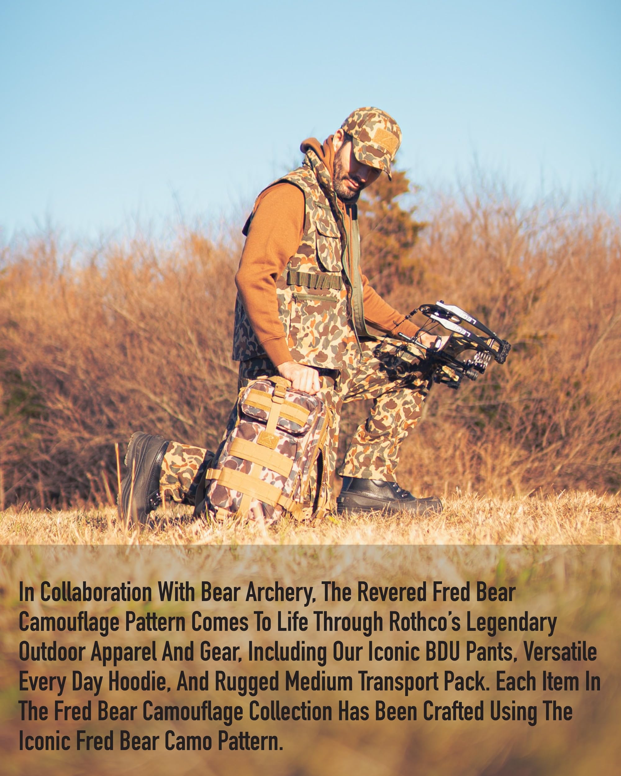 Rothco 22244: X Bear Archery Fred Bear Camo Canvas Shoulder Duffle Bag - Image 7