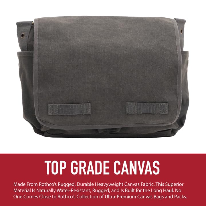 Rothco Classic Canvas Messenger Bag - Image 5
