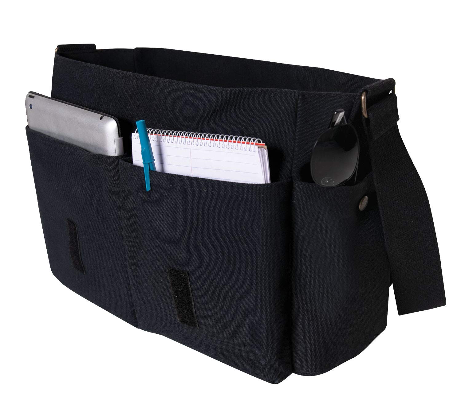 Rothco Distressed U.S. Flag Canvas Messenger Bag - Image 3