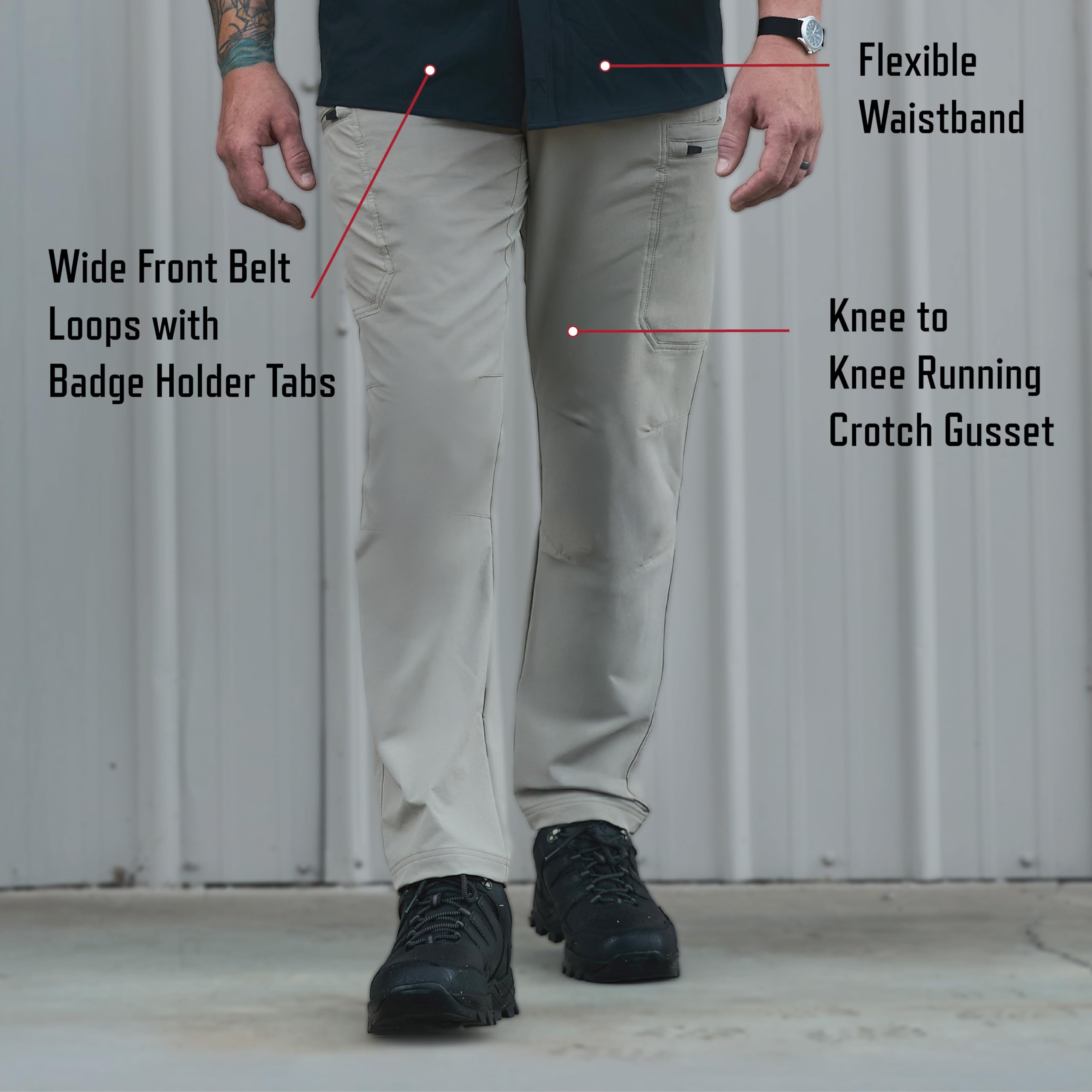 Rothco Edge Pants – Tactical Stretch Water Repellent Uniform Outdoor Work Cargos - Image 4