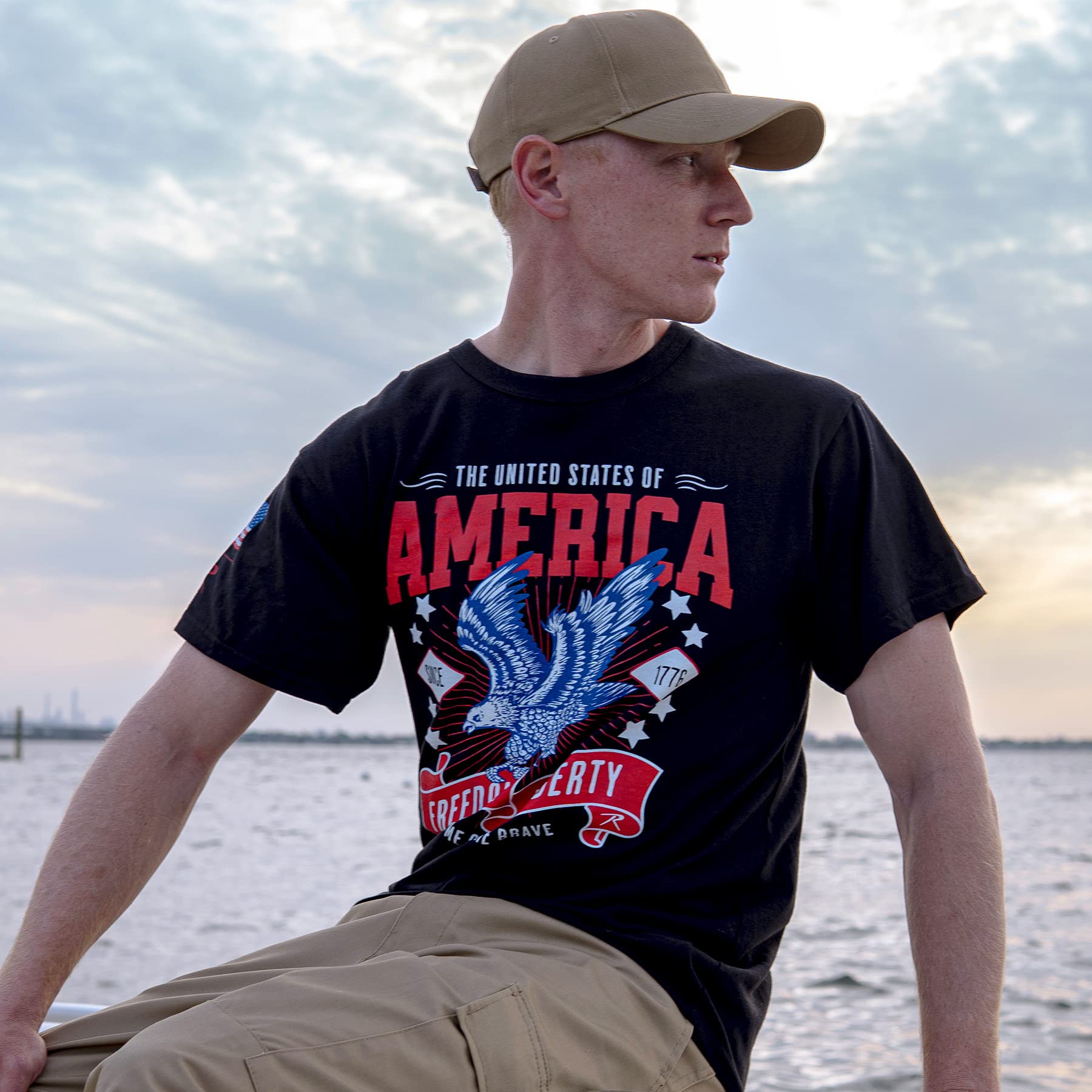 Rothco Freedom & Liberty T-Shirt with - Patriotic USA Bald Eagle Short Sleeve Crewneck T-Shirt - Image 5