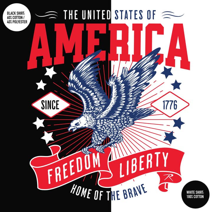 Rothco Freedom & Liberty T-Shirt with - Patriotic USA Bald Eagle Short Sleeve Crewneck T-Shirt - Image 8