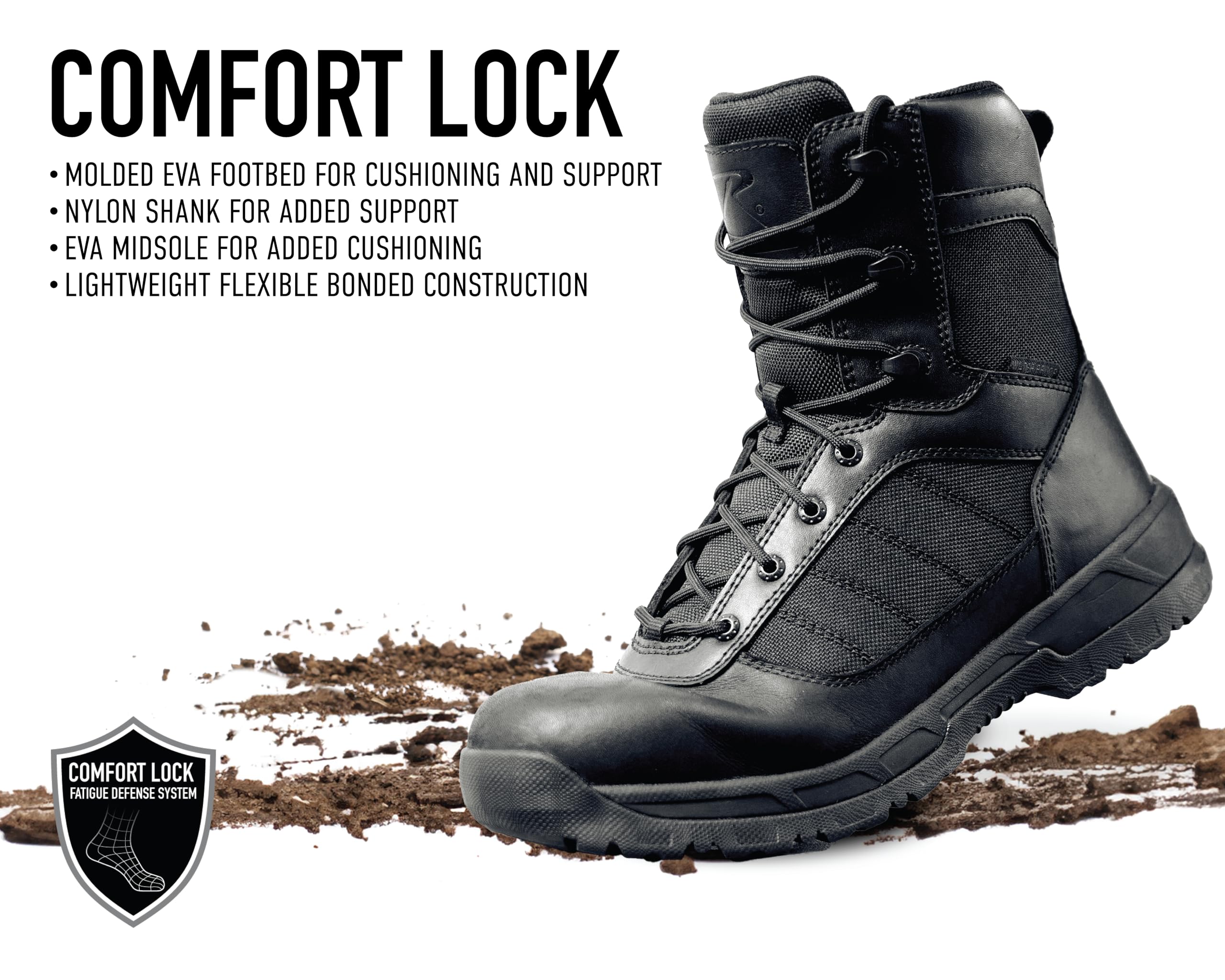 Rothco Guardian Composite Toe 8 Inch Tactical Boot - Side-Zip - Image 5