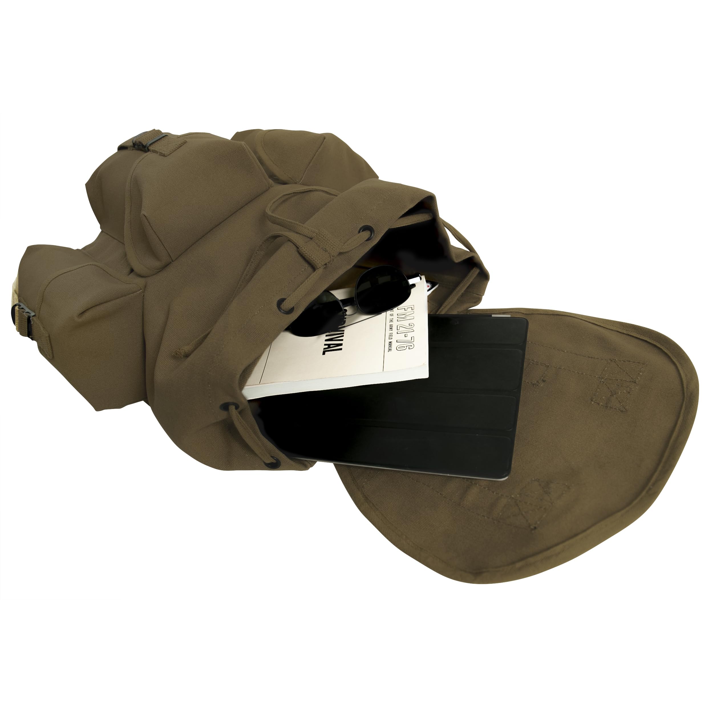 Rothco Mini Alice Pack – Heavyweight 18 OZ Cotton Canvas Rucksack – 20L Capacity - Image 4