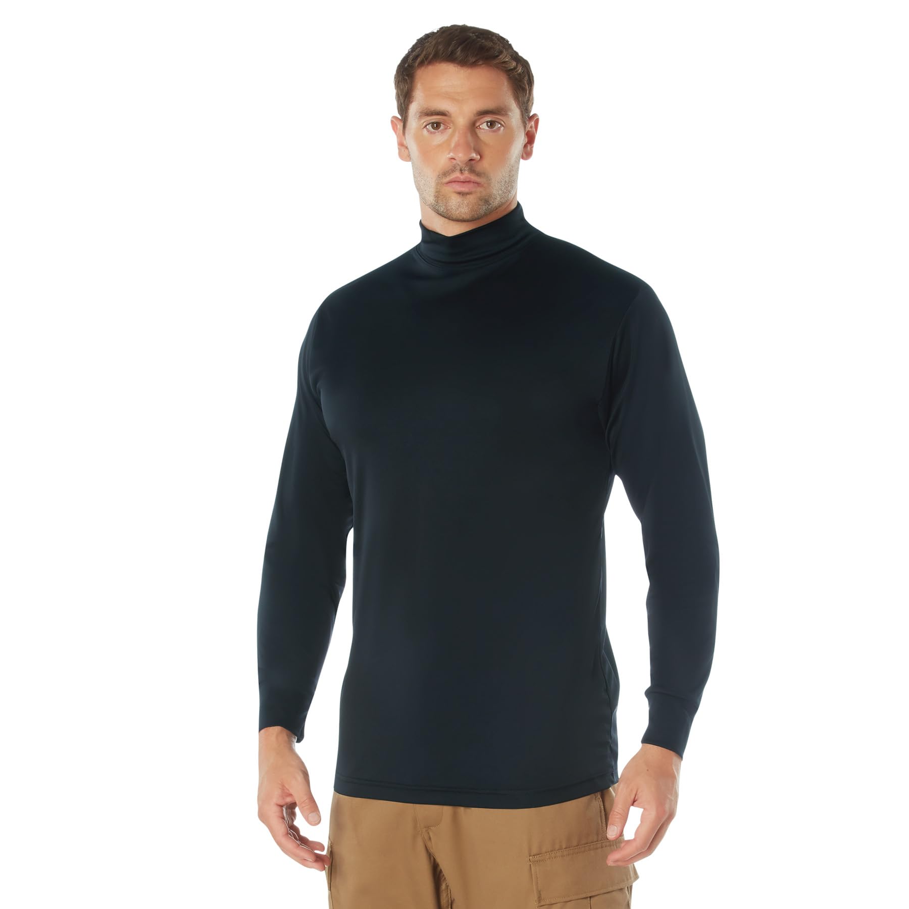 Rothco Moisture Wicking Mock Turtleneck – Long Sleeve Uniform Base Layer Professional Shirt - Image 5