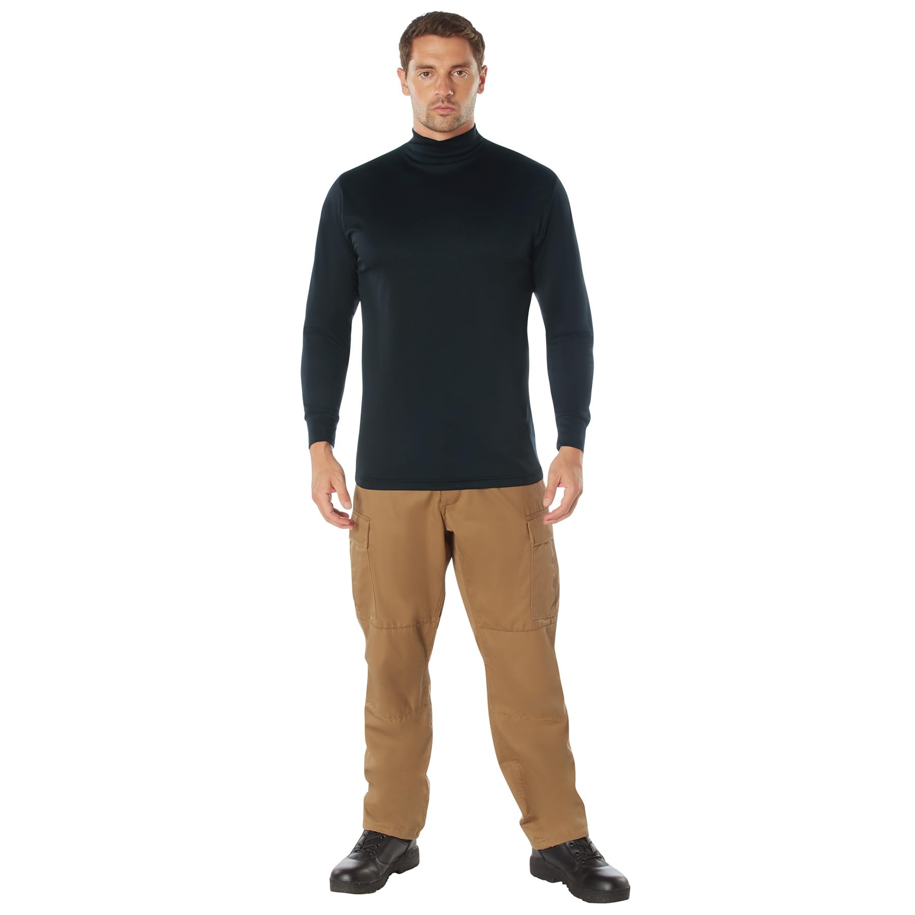 Rothco Moisture Wicking Mock Turtleneck – Long Sleeve Uniform Base Layer Professional Shirt - Image 6