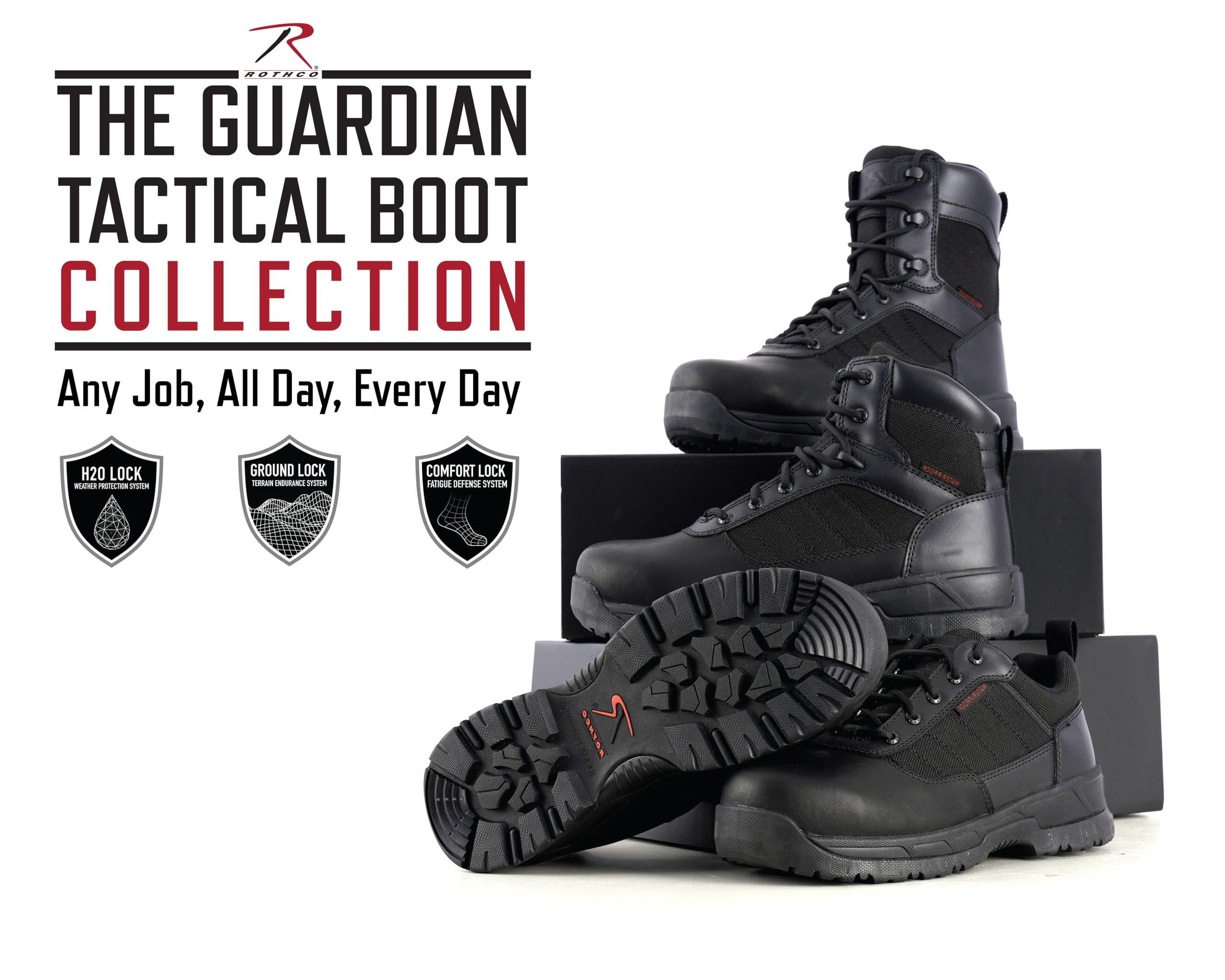 Rothco Guardian Tactical Shoe – 4 Inch – Waterproof & Lightweight Sneakers for Public Safety, EMTs, and More - Image 6