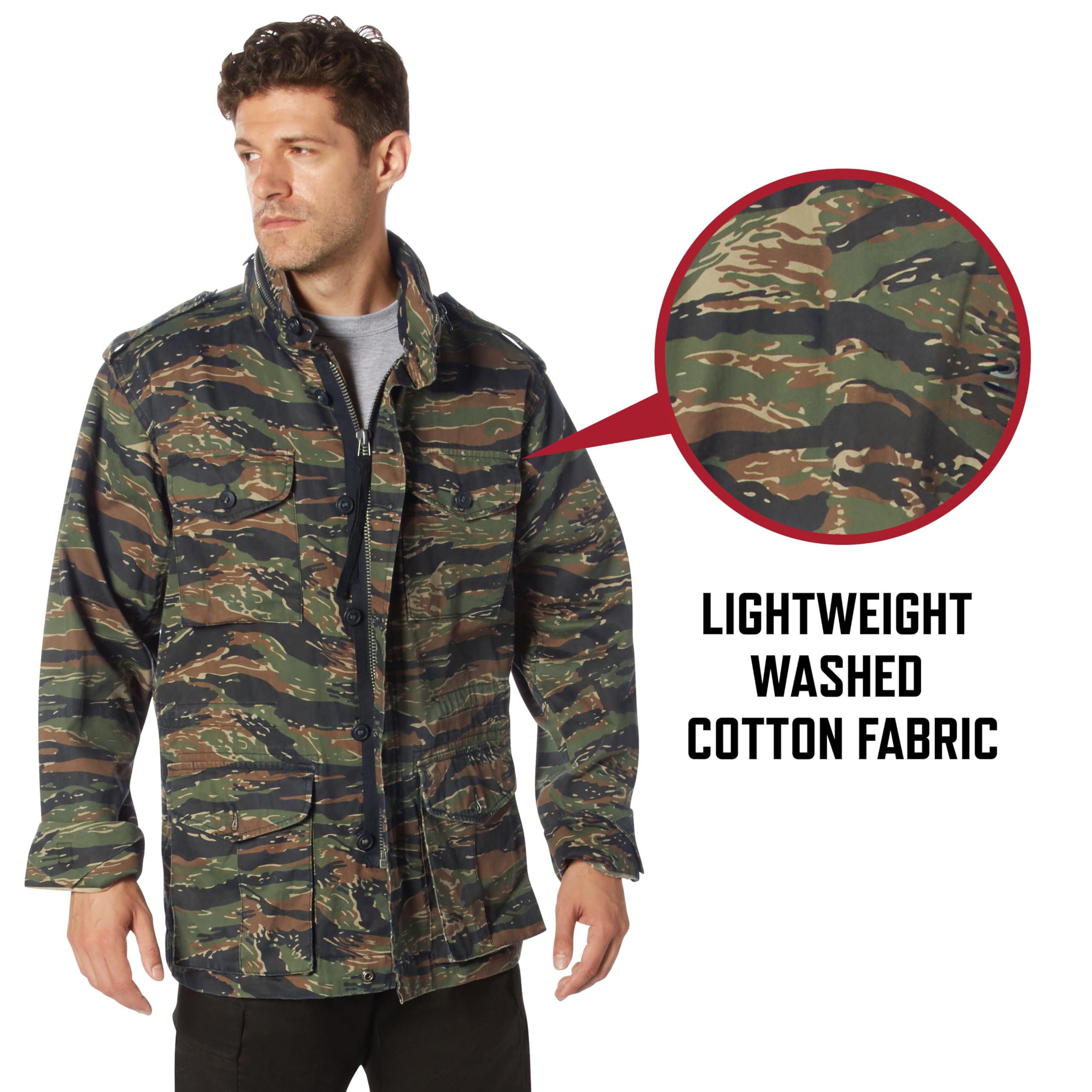 Rothco Vintage Lightweight Field Jacket – All-Season Outdoor Coat for Men and Women - Image 4
