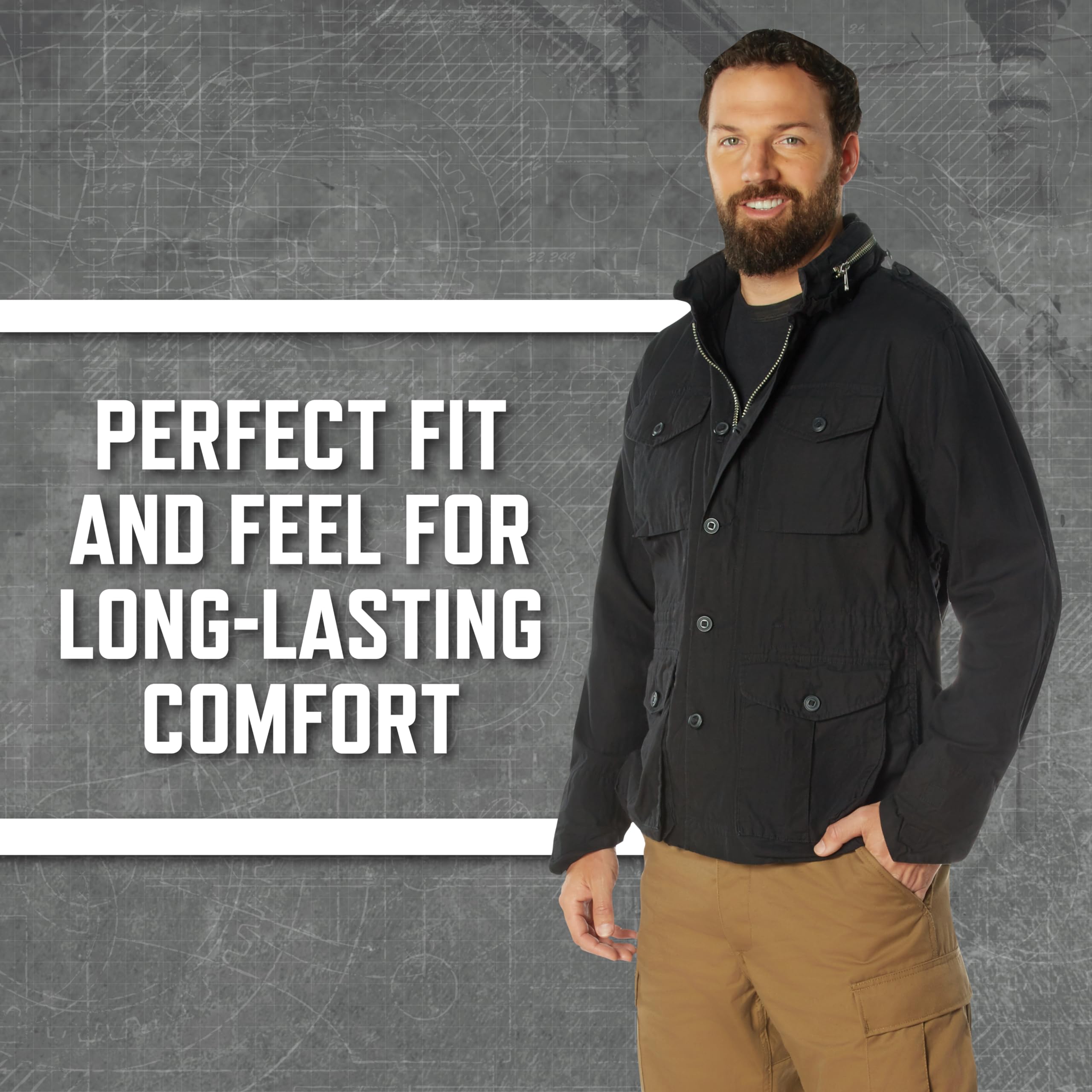 Rothco Vintage Lightweight Field Jacket – All-Season Outdoor Coat for Men and Women - Image 5